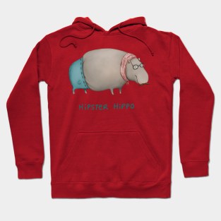 Hipster Hippo Hoodie